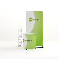 Exhibition Display Kit- Tower Fabric Display & Classic Counter & Zig Zag Brochure Stand- www.ontimeprint.co.uk
