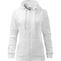 Custom Printed/ Embroidered Women Zipped Sweatshirt Hoodies, white, www.ontimeprint.co.uk