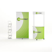 Exhibition Display Kit- Roller Banner & Classic Counter & Brochure Holder- www.ontimeprint.co.uk