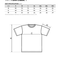 Custom Printed UK Promotional white Men T Shirt 101sieza chart www.ontimeprint.co.uk