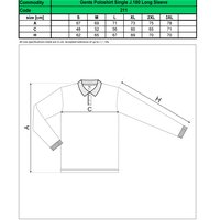 Custom Printed Promotional White Polo Shirts 211 size guide- www.ontimeprint.co.uk