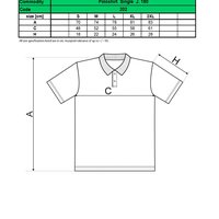 Custom Printed Promotional White Polo Shirts 202 size guide- www.ontimeprint.co.uk
