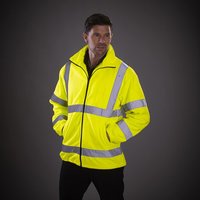 Custom embroiderem Heavyweight Fleece Jacket HVK08, yellow, Free delivery, www.ontimeprint.co.uk