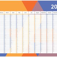 A1, A0 wall planner, ready to print