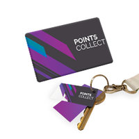 Personalised Plastic Cards with Key Tags