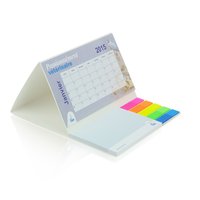 Custom printed softcover desk calendar 2019 with notepads and index markers, www.ontimeprint.co.uk