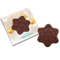 Bespoke Printed Chocolate Snowflake- www.ontimeprint.co.uk