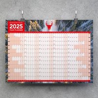 Wall Planner 2025, express 48 hours tturnaround personalised -www.ontimeprint.co.uk