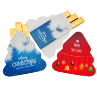 Custom Printed Christmas Tree Chocolate Gift- www.ontimeprint.co.uk