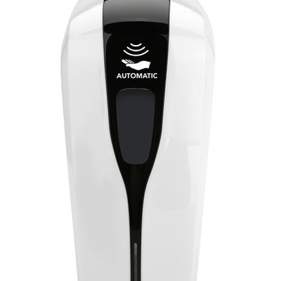 Meteor Antibacterial Hand Sanitiser Dispenser with printed stand. www.ontimeprint.co.uk