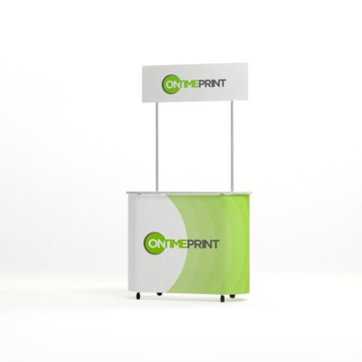 Promotional Counter with Header, www.ontimeprint.co.uk