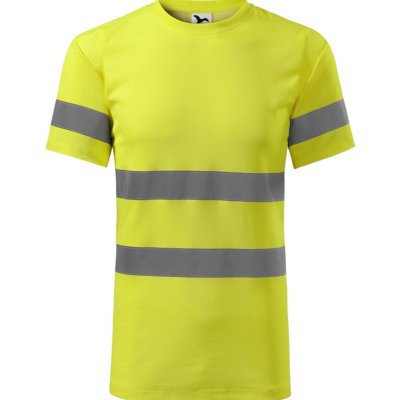 Custom Printed HI-VIS t-shirt, yellow, www.ontimeprint.co.uk