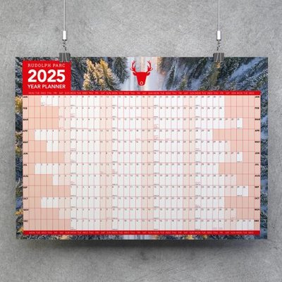 Wall Planner 2025, express 48 hours tturnaround personalised -www.ontimeprint.co.uk