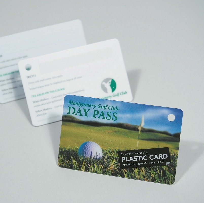 Personalised Plastic Cards, numbering, barcodes, signature strip, double sided, www.ontimeprint.co.uk