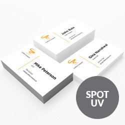 Business Cards with spot UV Express Printing UK, Next Day Delivery - www.ontimeprint.co.uk