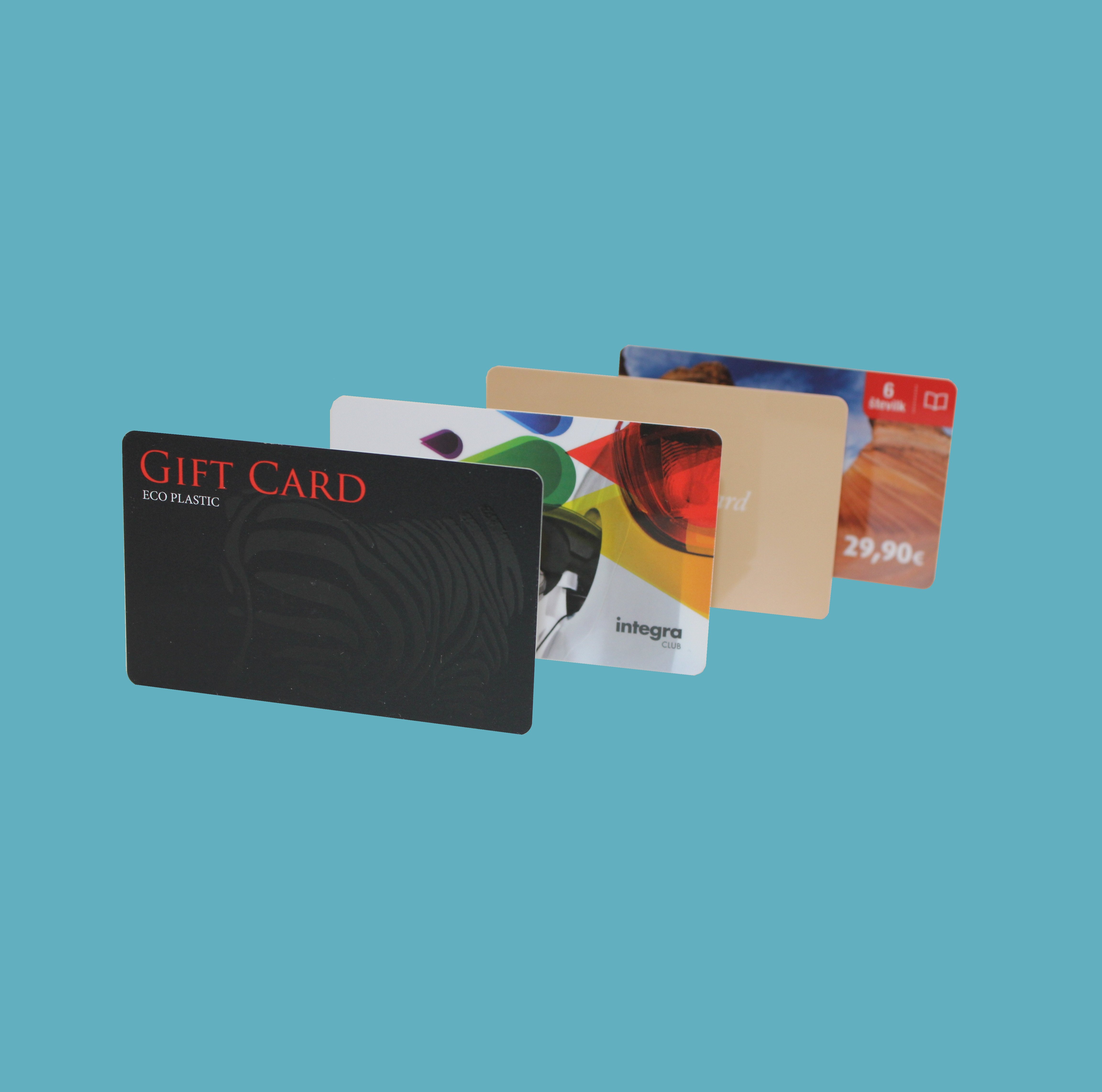Personalised Plastic Cards, numbering, barcodes, signature strip, double sided, www.ontimeprint.co.uk